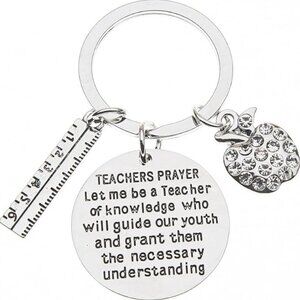 Teacher Prayer Keychain